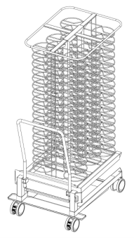 Тележка-кассета Finishing® 20-2-1, 100 тарелок RATIONAL 60.22.399